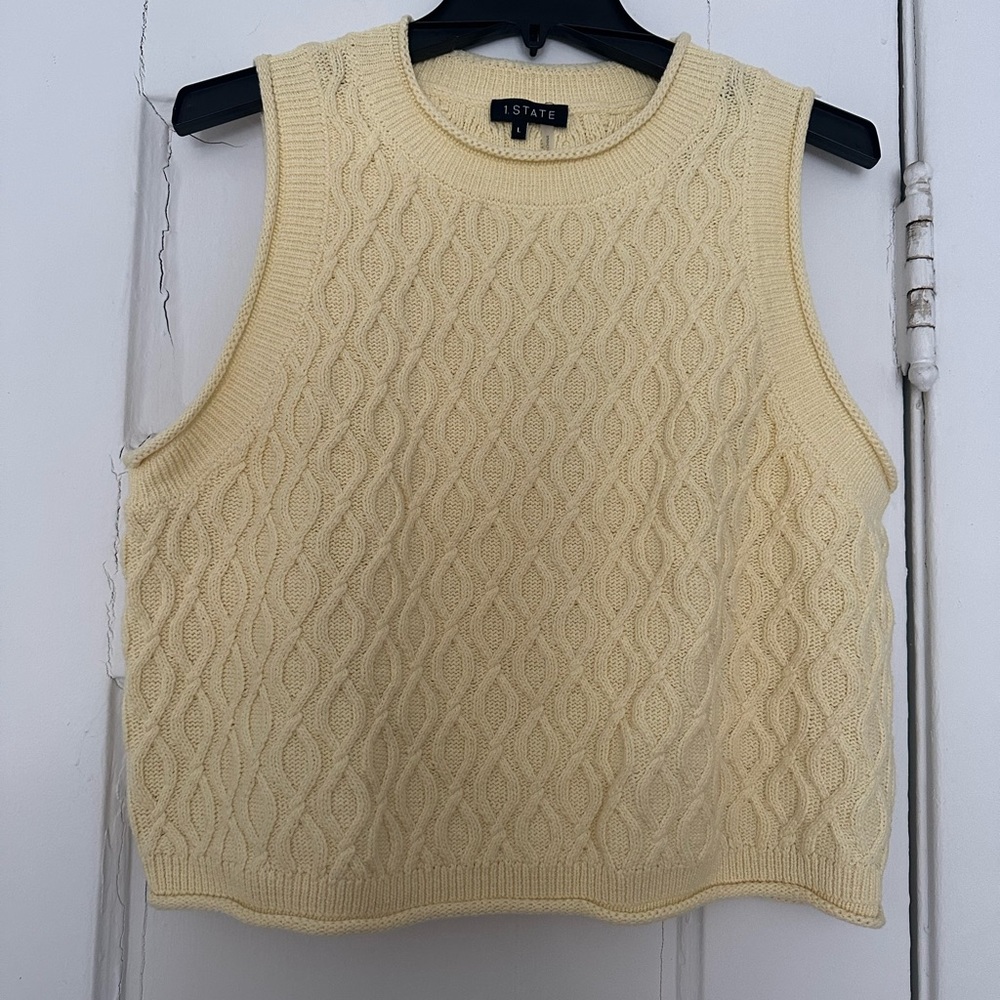 NWOT cotton vest/top, 1State Sz L